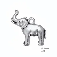 Skyrim Unqiue Symbol of Strength Wildlife Animal Elephant Charms Pendants Zinc Alloy Metal For DIY Necklaces Making 20Pcs