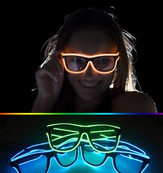 

3 Modes Quick Flashing El Led Glasses Luminous Party Lighting Colorful Glowing Classic Toys for Dj Bright Light Holiday Gift