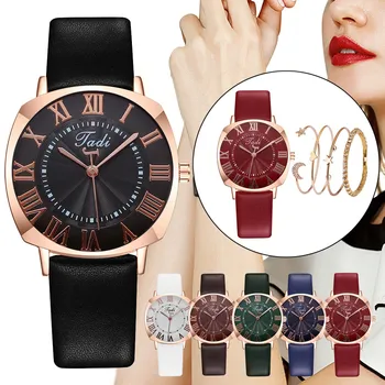 

Large Dial Watches Women Casual Quartz Leather Band Strap Watch Analog Wrist Bracelet Watch Gfit For Firend Montre Femme
