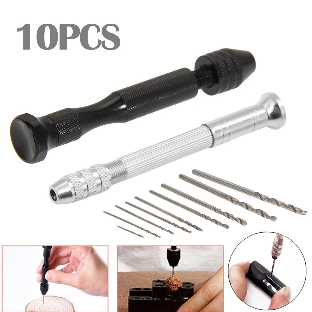 Woodworking Tools Drilling Rotary Tool Manual Twist Drill Bit Aluminum Alloy Micro 0.3-3.2mm Hand for Jewelry Craft Watch | Инструменты