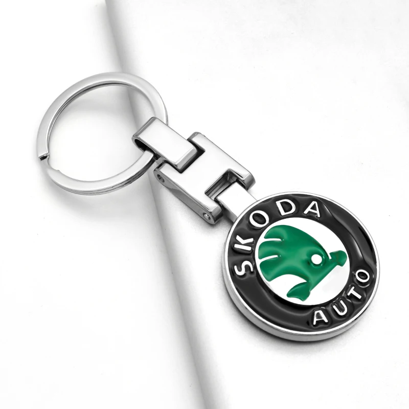 

Fashion 3D Metal Car Keychain Auto Badge Emblem Key Chain Key Ring Key Holder for Citigo Fabia SCALA Octavia Rapid Superb KAMIQ