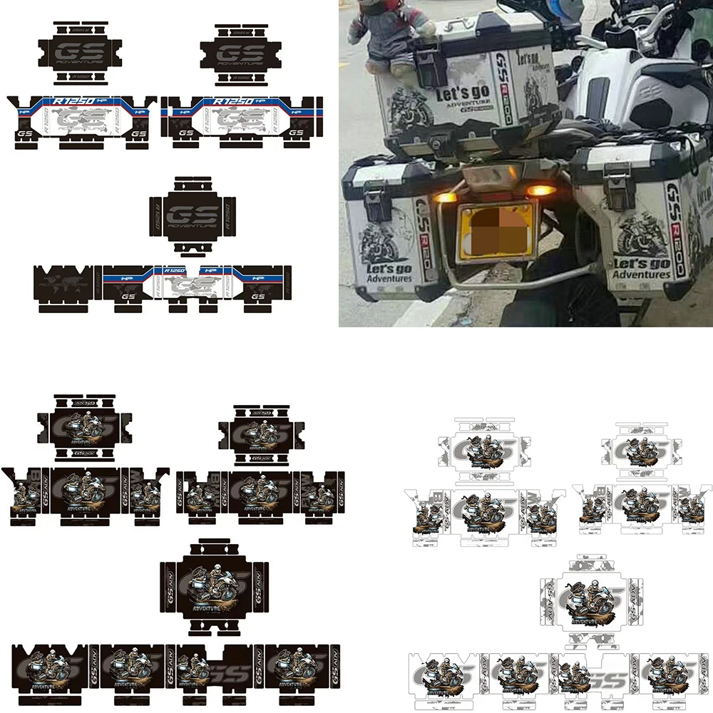 

Travelled box Saddlebag Tail bag Top Case Decoration Stickers Decals For BMW R1200GS R1250GS/ADV LC F800GS F850GS F750GS F700GS