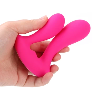 Double Penetration Dual Head Vibrator Anal Vagina Massager 9 Speed G-Spot Stimulator Rechargeable Remote Sex Toys For Woman 5