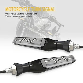 

2* Turn signal Motorcycle Turn Signal Amber White DRL Flowing Indicator