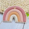 5/10pcsBPA Free Silicone Teethers Rainbow Cartoon Shape Tiny Rod Food Grade Silicone Baby Teethers Teething Toy 3