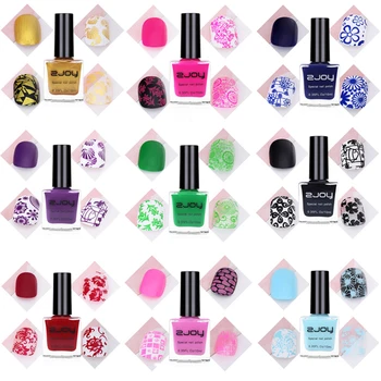 Smalto per Stamping Unghie 10ML Semipermanente, Vernice UV per Stampa, Smalto Gel Top Coat per Unghie # @