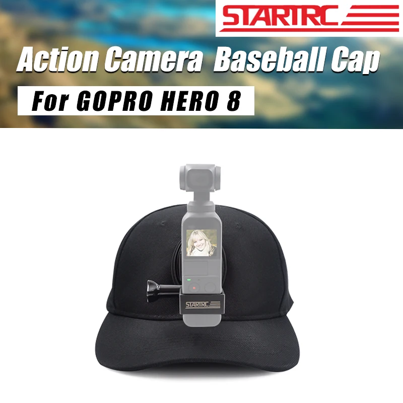 STARTRC Baseball Cap For GoPro Action Cameras Holder Hat With J Hook