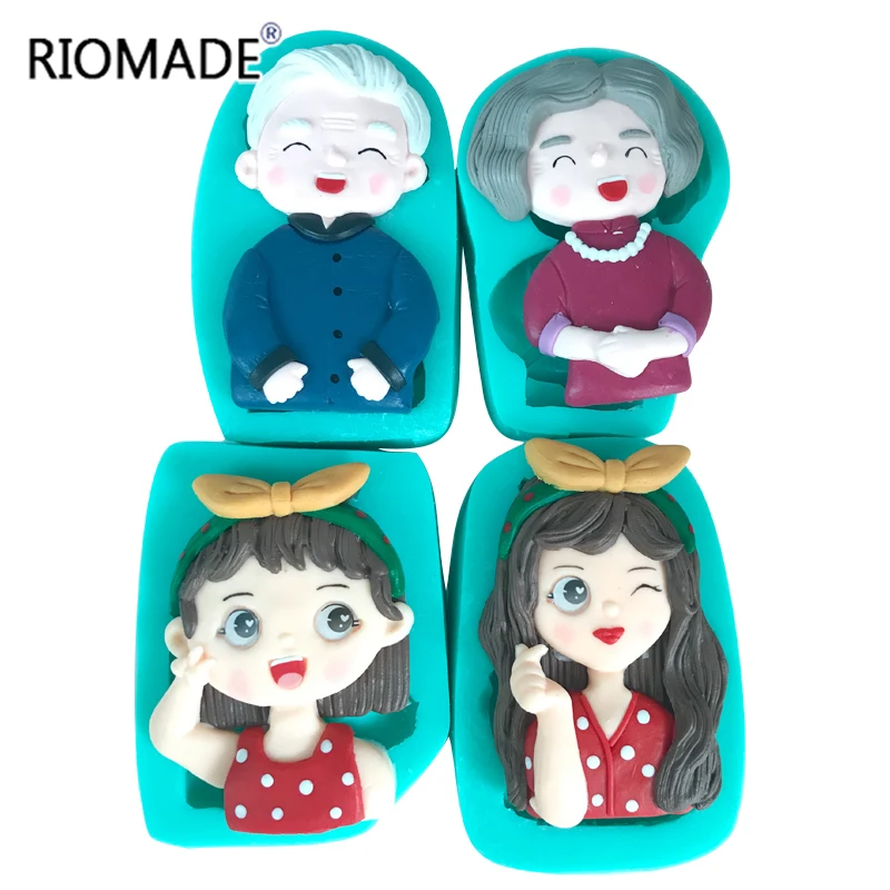 Mutter Vater Schwester Arten Familie Silikon Formen Fondant Kuchen Dekorieren Werkzeuge Schokolade Keks Sugarcraft Kühlschrank Magnet Form