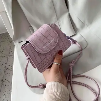 

Super Mini Thick Chain Design PU Leather Crossbody Bags For Women 2020 Fashion Shoulder Handbags Female Travel Lipstick Bag