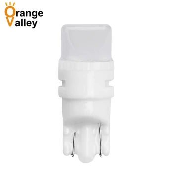 

100Pcs Car LED Light 194 168 T10 W5W 3 LED 2835 Auto Ceramic Interior Lights Wedge parking lights Bulbs Plate Lamp DC 12V