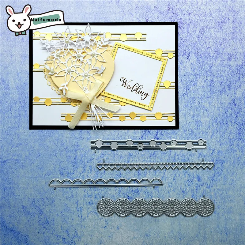 

Naifumodo Cutting Dies Metal Dies Line Die Scrapbooking Album Card Making Embossing Stencil Diecuts Decoration