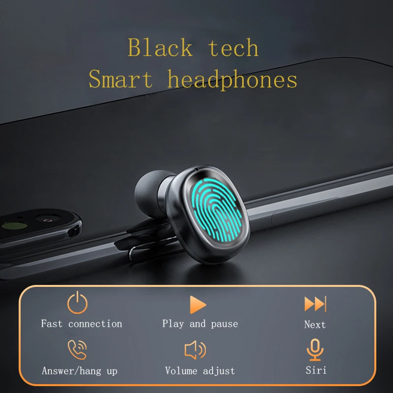 CABLETIME HiFi Wireless Earphone LED Display BluetoothV5 0 Smart Touch High Quality Earbuds for Laptop iphone X Xiaomi 10 C338