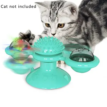 

Pet Toys Interactive Cat Puzzle Training Rotary Table Ball Mill Rotating Cat Toys Cat Games Cat Supplies