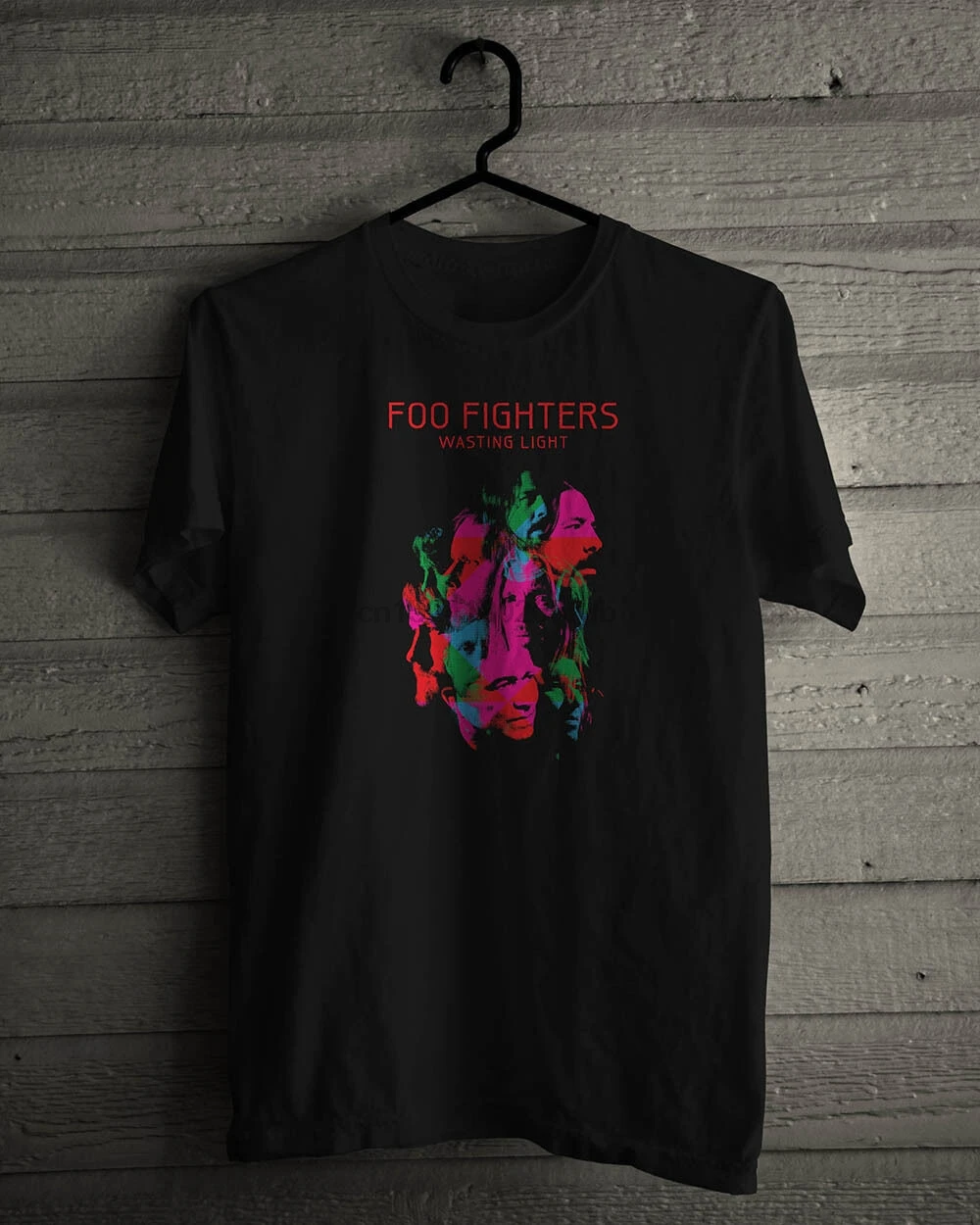 Rock Band Graphic Cotton Black T Shirt 