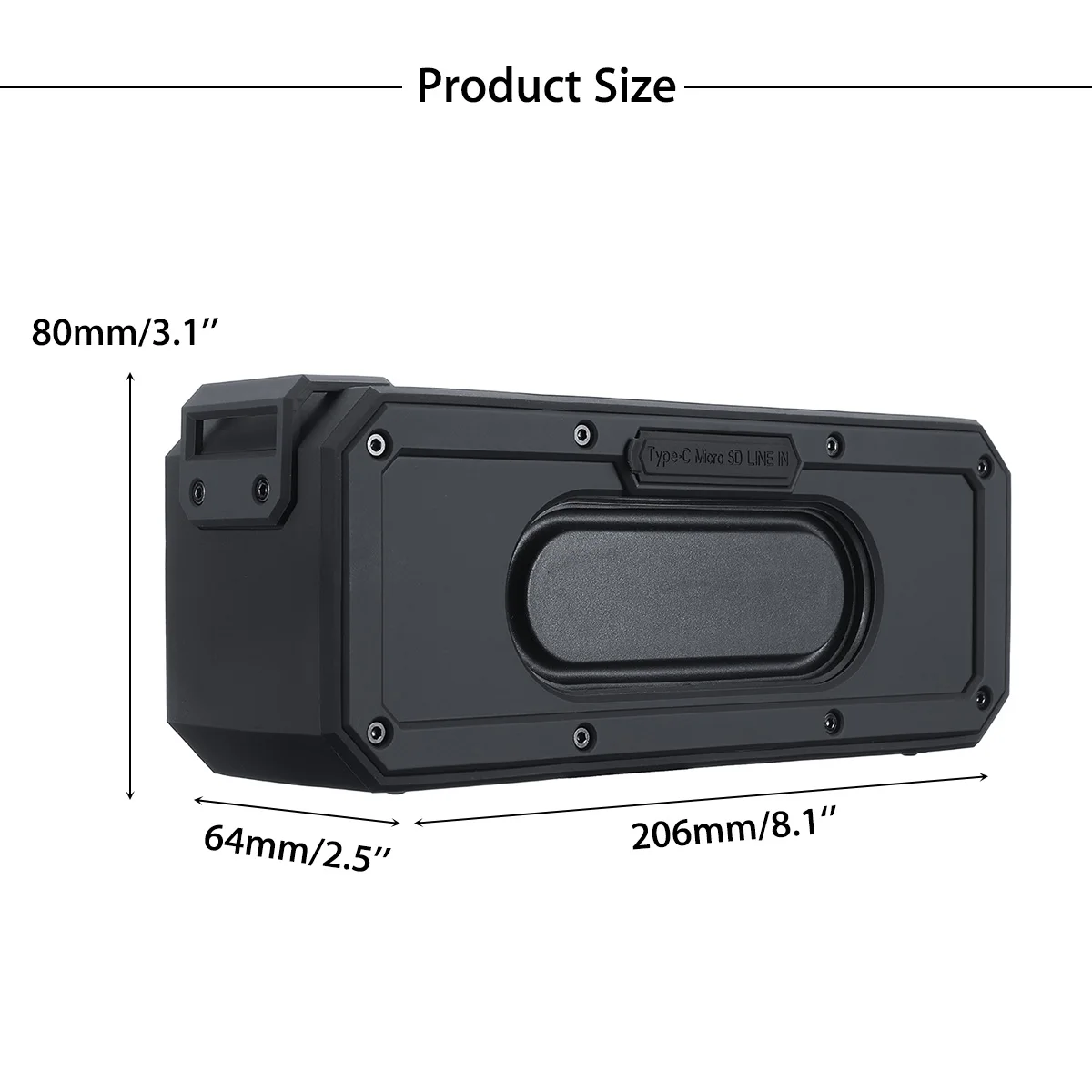Bluetooth Speaker 40W Portable Column Bluetooth Soundbar for Computer Super Bass Stereo Waterproof Shockproof Boom Box 15 Hours