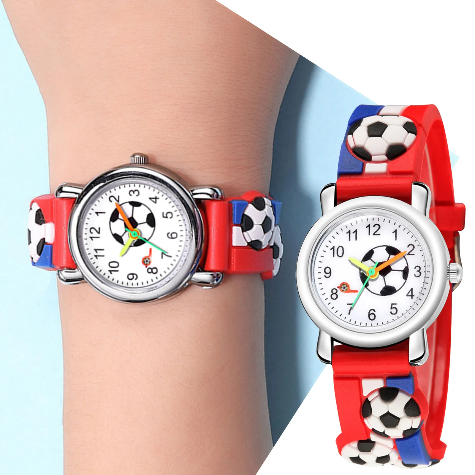 Children Watches For Boys Fashion Sports Children's Football Pattern Quartz Wrist Watch Christmas present relogio infantil W3 afbeelding