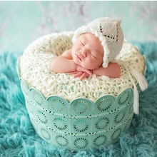 Реквизит для детской фотосъемки студийный фон для детской фотосъемки кровать Детский Железный студийный реквизит для новорожденных корзина