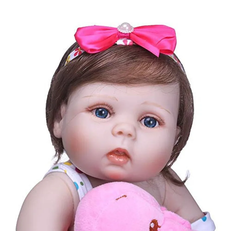 Reborn baby girl Куклы Силиконовые полный тело 22 дюймов глаза открытый, реалистичные Reborn Кукла виниловая кукла Newborn baby из силикона Девушка с одеждой