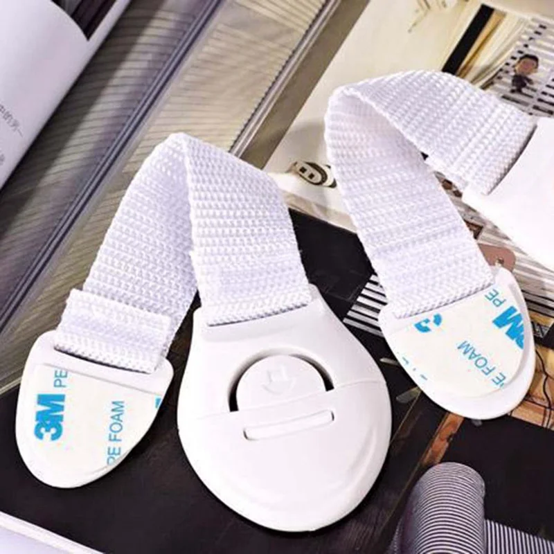 10Pcs Baby Safety Lock Drawer&Toilet Lock Multi-function Cloth Belt Safety Kids Baby Safe Care Protection Products