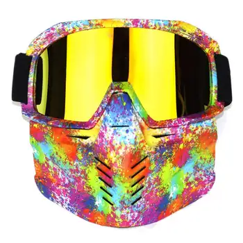 

Ski Snowboard Snowmobile Goggles Snow Winter Windproof Skiing Glasses Motocross Sunglasses With Nose Protection And facemask