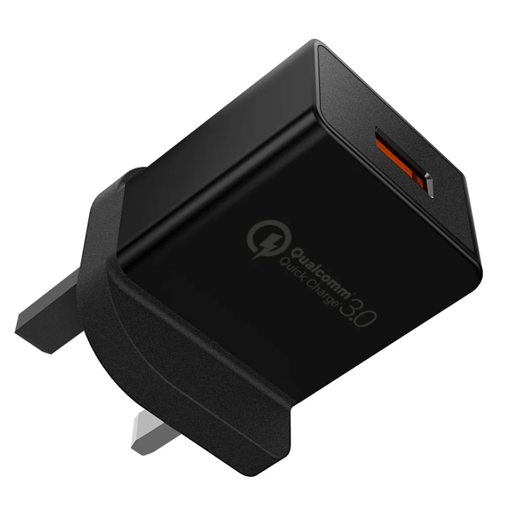 KISSCASE UK 18 Вт Быстрое зарядное устройство QC 3,0 USB зарядник Быстрая зарядка Сетевое зарядное устройство для телефона для iPhone samsung Xiaomi huawei переходник