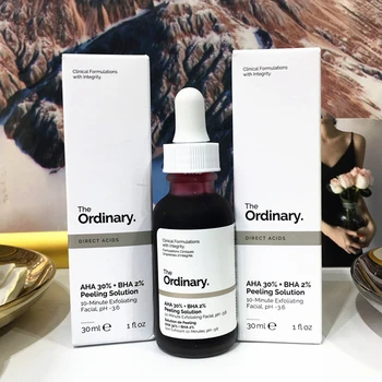 

The Ordinary Peeling Solution 30ml AHA 30% + BHA 2% to peel that dead top layer Make Up Anti Skin Care Serum Oil Balance