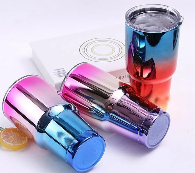 

25pcs/lot Stainless Steel Tumbler 30 oz with Splash Proof Sliding Lid - Double Wall Vacuum Insulated Large Travel Coffee Mug