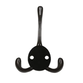 

1Pcs Coat Hooks Wall Mounted Wall Mounted for Hat hardware Dual Prong Retro Coat Hanger with Screws Coat Hat Hook