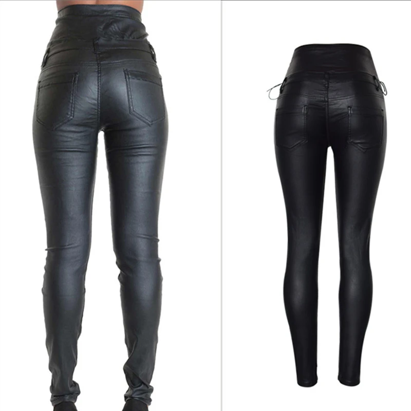 Faux-leather trousers - Woman