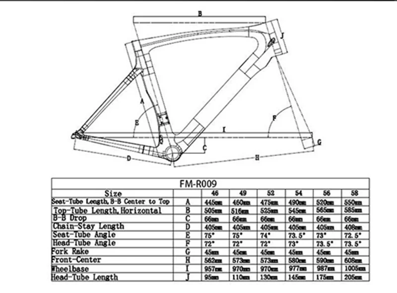 Perfect Light Weight 49 52 54 56 58cm Carbon Road Bike Frame Chinese Carbon Road Frame Cycling Bicicleta Road Bike Frameset 2