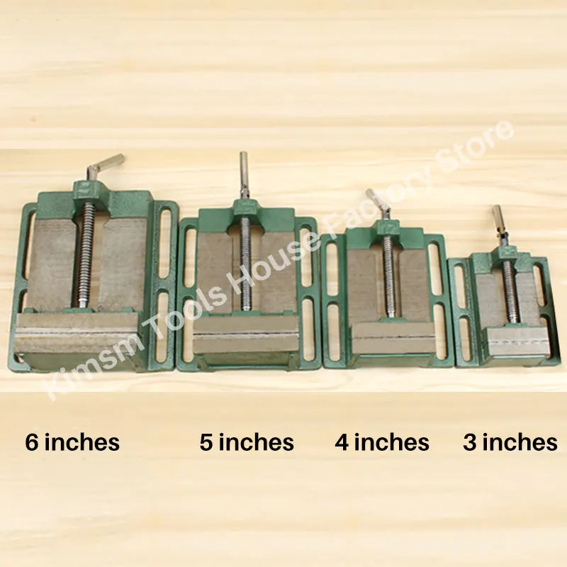 Upgrade size Drill Press Vice Bench Clamp Flat Tong Vise For Woodworking Milling Machine Thicken Flat Nose Plier Manual Vise 6