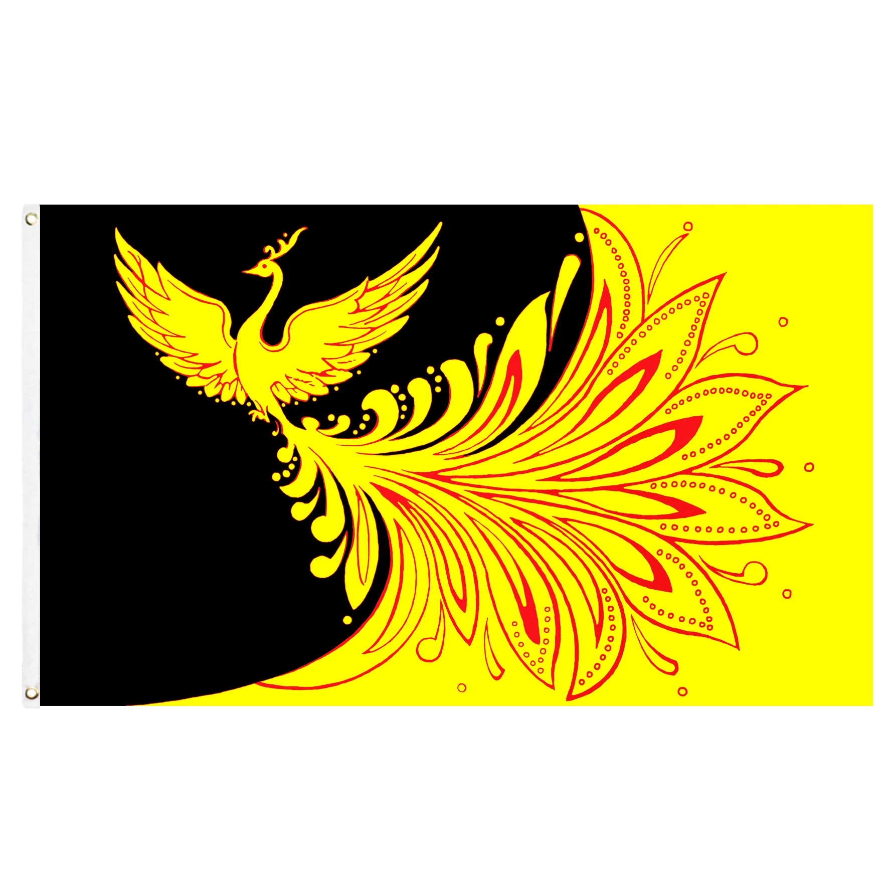 60x90cm/90x150cm Phoenix Firebird Icebird Flag 2x3ft/3x5ft Yellow Blue Decorate Banner | Дом и сад