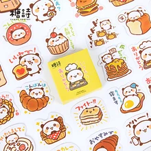 Autocollant artisanal Panda pâtisserie Chef, étiquette Scrapbooking, papeterie esthétique, pour Journal intime, Journal à puces, planificateur, 46 pièces