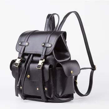 

Women Backpack Female Anti-theft Backpack Classic PU Leather Soft Face Waterproof Fashion Retro College Shoulder Bags