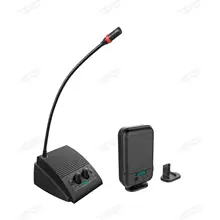 Système de Communication de comptoir à double sens, Microphone de conférence à col de cygne sans fil pour comptoir de banque d'hôpital