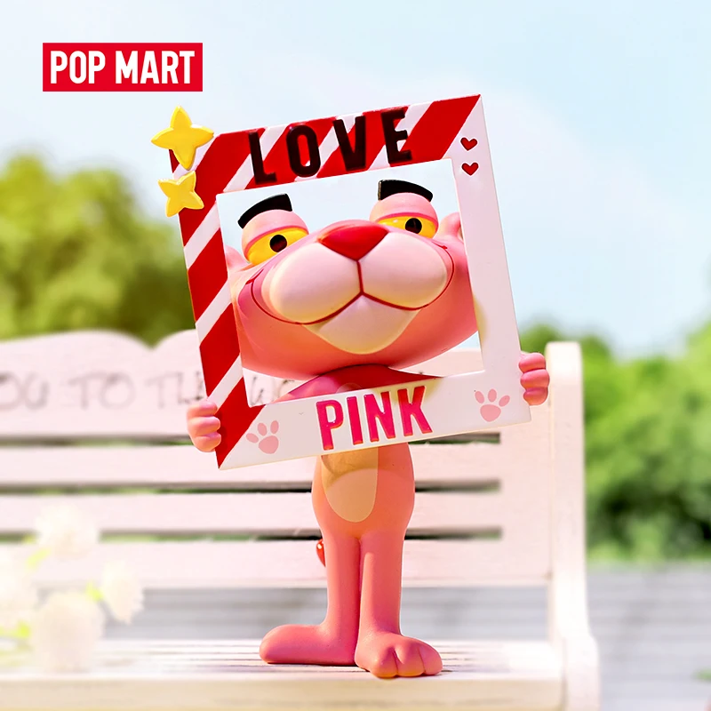 POP MART Розовая пантера выражающая любовь коллекционная кукла коллекционные милые