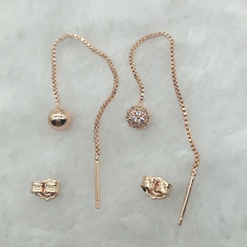 

Shiny beaded ear line, a set of polished beads, elegant personality, add a little asymmetric beauty