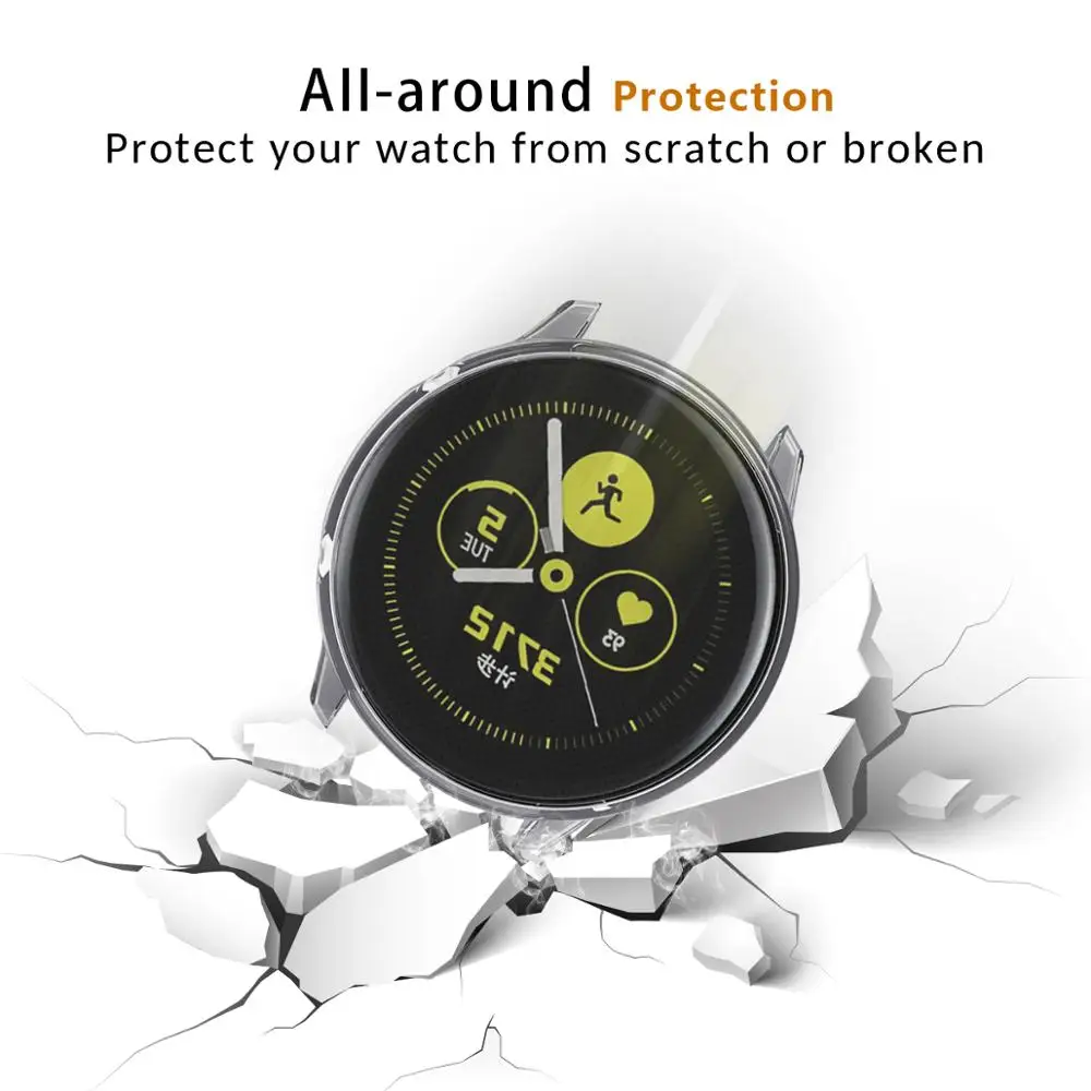 Чехол для Samsung Galaxy Active Watch покрытие + ТПУ защитный силиконовый чехол Полная защита