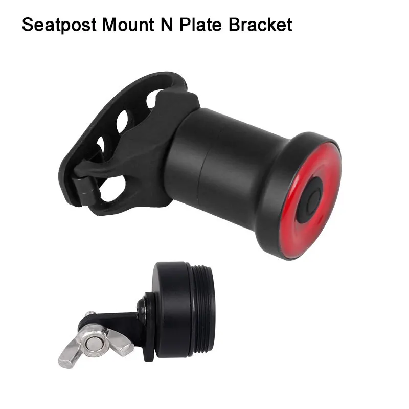 Saddle Type N Plate Enfitnix XLITE100 велосипедный задний светильник, умный светодиодный тормозной фонарь, автоматический/ручной переключатель, 50 часов работы, безопасность, визуальный Предупреждение ющий фонарь - Цвет: Saddle Type N Plate