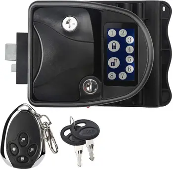 

Touch Screen RV Keyless Handle Door Lock for Camper Trailer Latch with Keypad & Fob 20m Wireless Remote Control