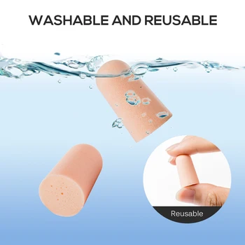 

Noise Cancelling Ear Plugs Sound Blocking Earplug Noise Reduction Reusable for Sleeping Snoring Shooting with Storage Case