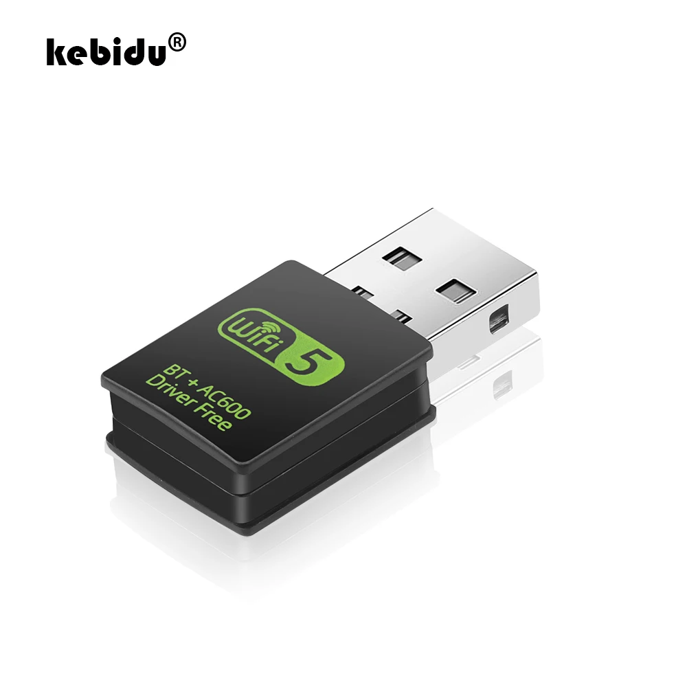 USB Wi-Fi адаптер для ресивера 600 Мбит/с 2,4 г Bluetooth V4.0 сетевая карта беспроводной Wi-Fi и bluetooth-адаптер передатчик IEEE 802.11b/G/n
