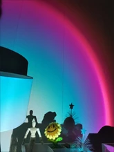 Atmosphere Led Night Light Rainbow Sunset Projector Lamp for Home Coffe shop Background