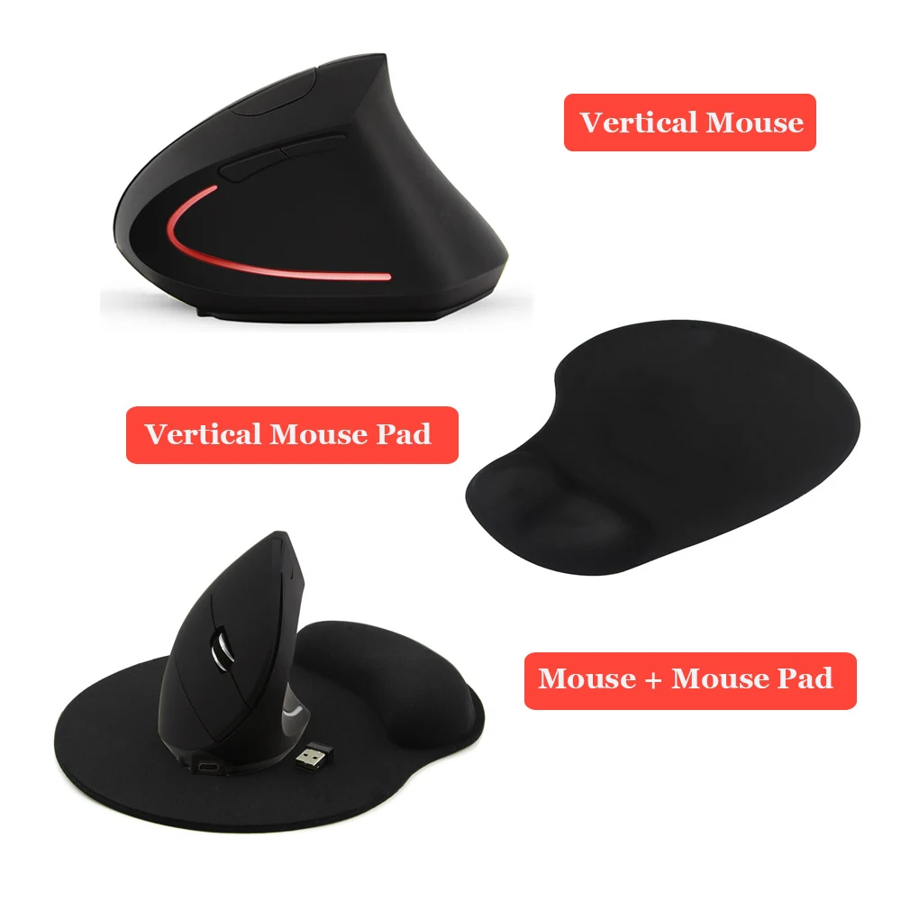 wireless vertical mouse rechargeable