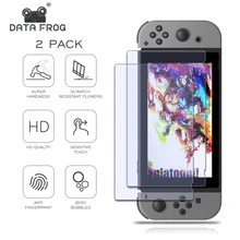 Защитная пленка для экрана в виде лягушки для пульта 9 H, защита для экрана из закаленного стекла для пульта переключения в стиле NS, аксессуары для консоли