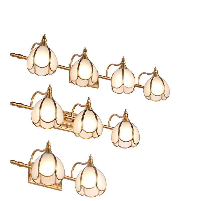 Американская зеркальная фара Ретро многоголовая лампа для ванной комнаты