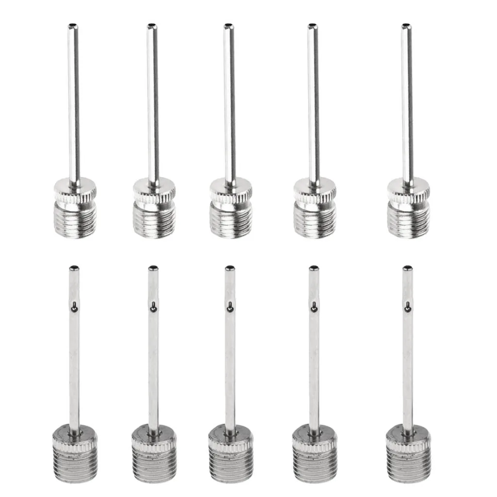 10 Pieces Inflating Pump Needle Ball Rugby Volleyball Netball Valve Adaptor