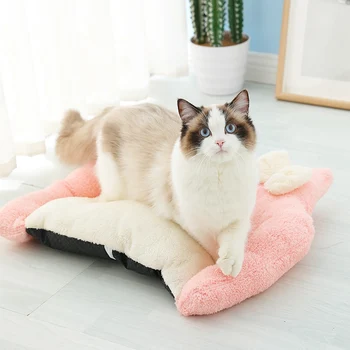 

Dog Bed Comfort Cat Bed Plush Pad for Puppy Kitten Warm Dog Mat Antislip Pet Sofa Soft Pet Blanket Dog House Cat Supplies