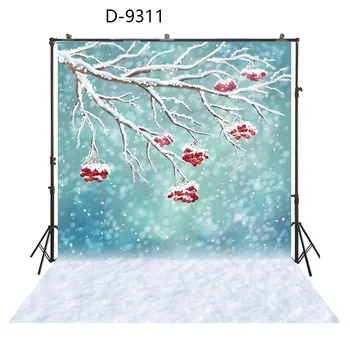 

HuaYi Winter scene photography 2 patterns : wonderful backdrops natural scene white snow spray panited photoshoot photography