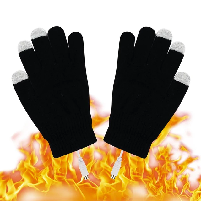 Gants chauffants USB 5V, 2 pièces, coussinets chauffants à 5